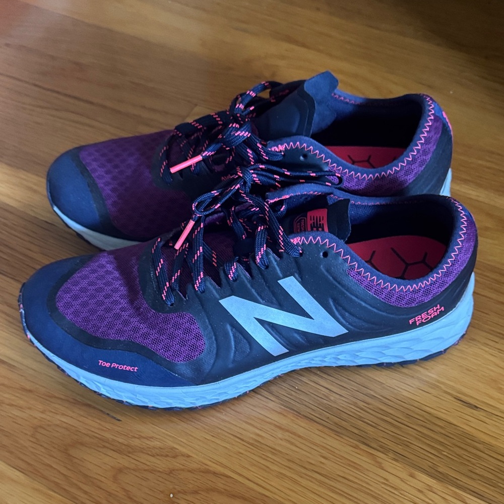 New Balance Women's Navy and Purple Athletic Shoes